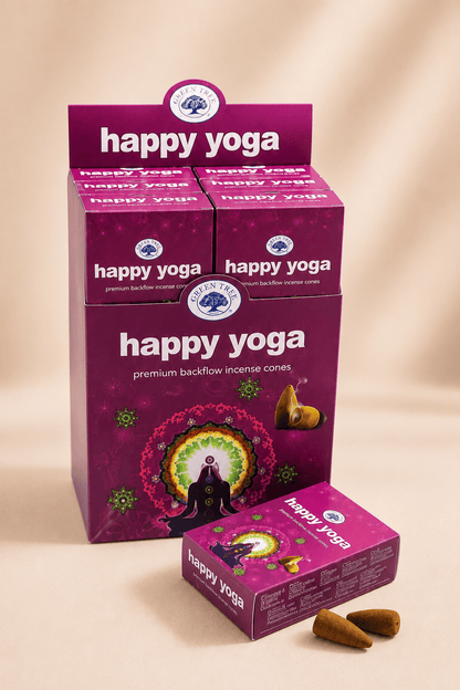 Green tree happy yoga backflow wierookkegels voordeelset 12 stuks