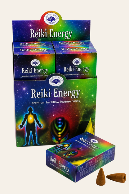 Green tree reiki energy backflow wierookkegels voordeelset - 12 stuks