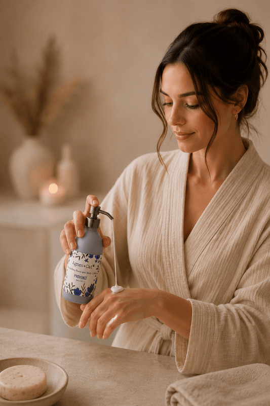 Hand en bodycrème met Provençaalse bloemengeur