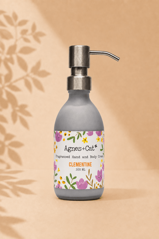 Hand en bodycrème met clementinegeur
