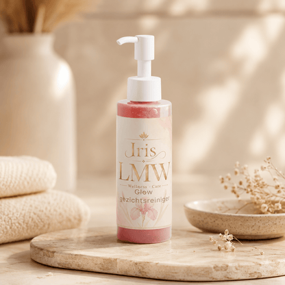 Iris LMW zachte gezichtsreiniger voor een natuurlijke glow als sfeerbeeld.