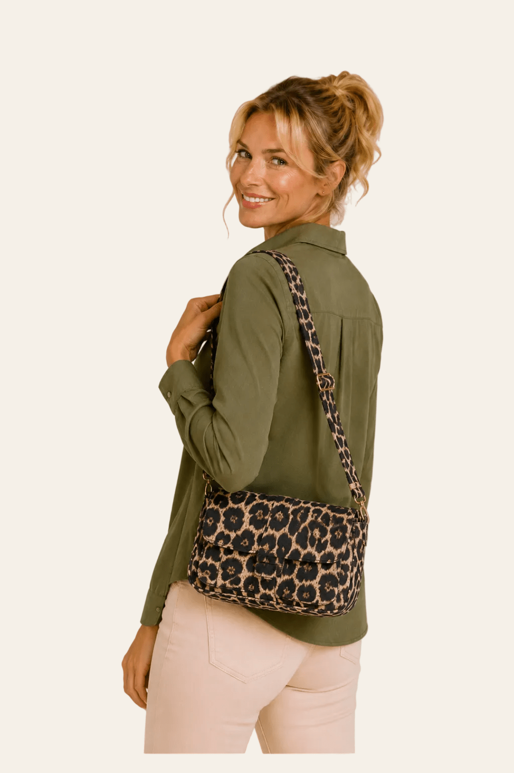 Kate luipaard crossbodytas met panterprint