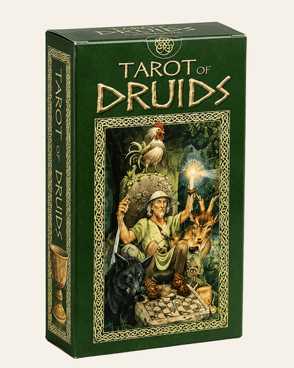 Keltische Wijsheid En Druïden Tarotkaarten Set Met Symbolische Illustraties