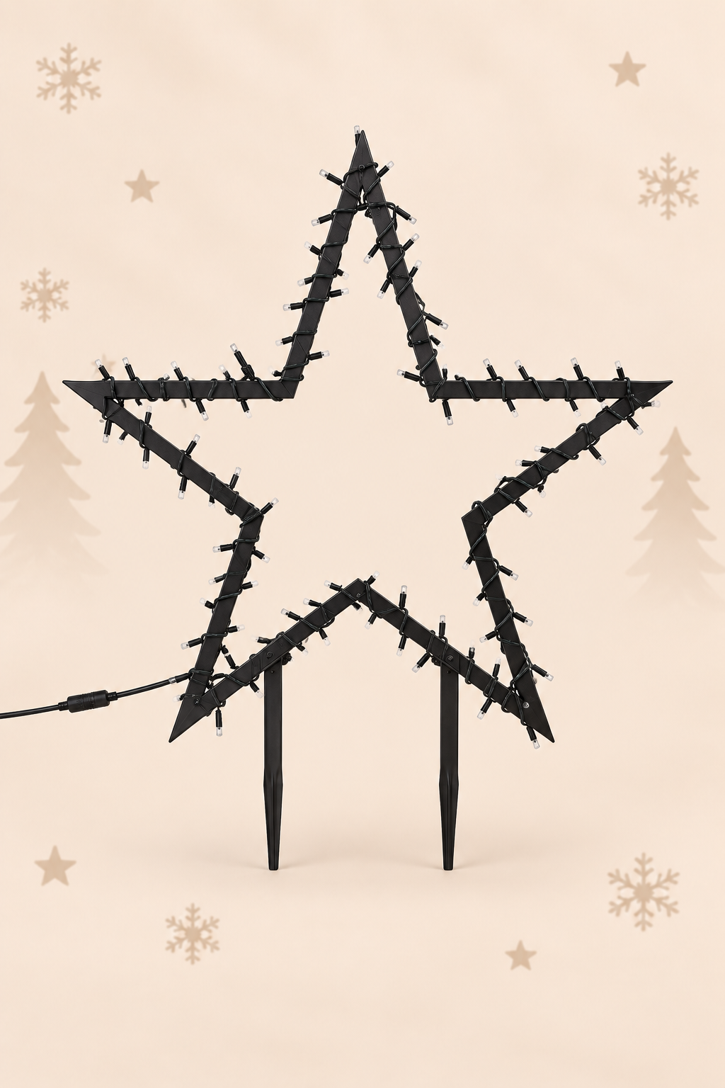 Kerstverlichting ster smart lighting zwart