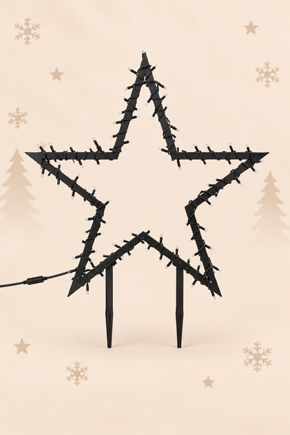 Kerstverlichting ster smart lighting zwart