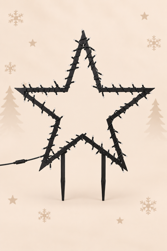 Kerstverlichting ster smart lighting zwart