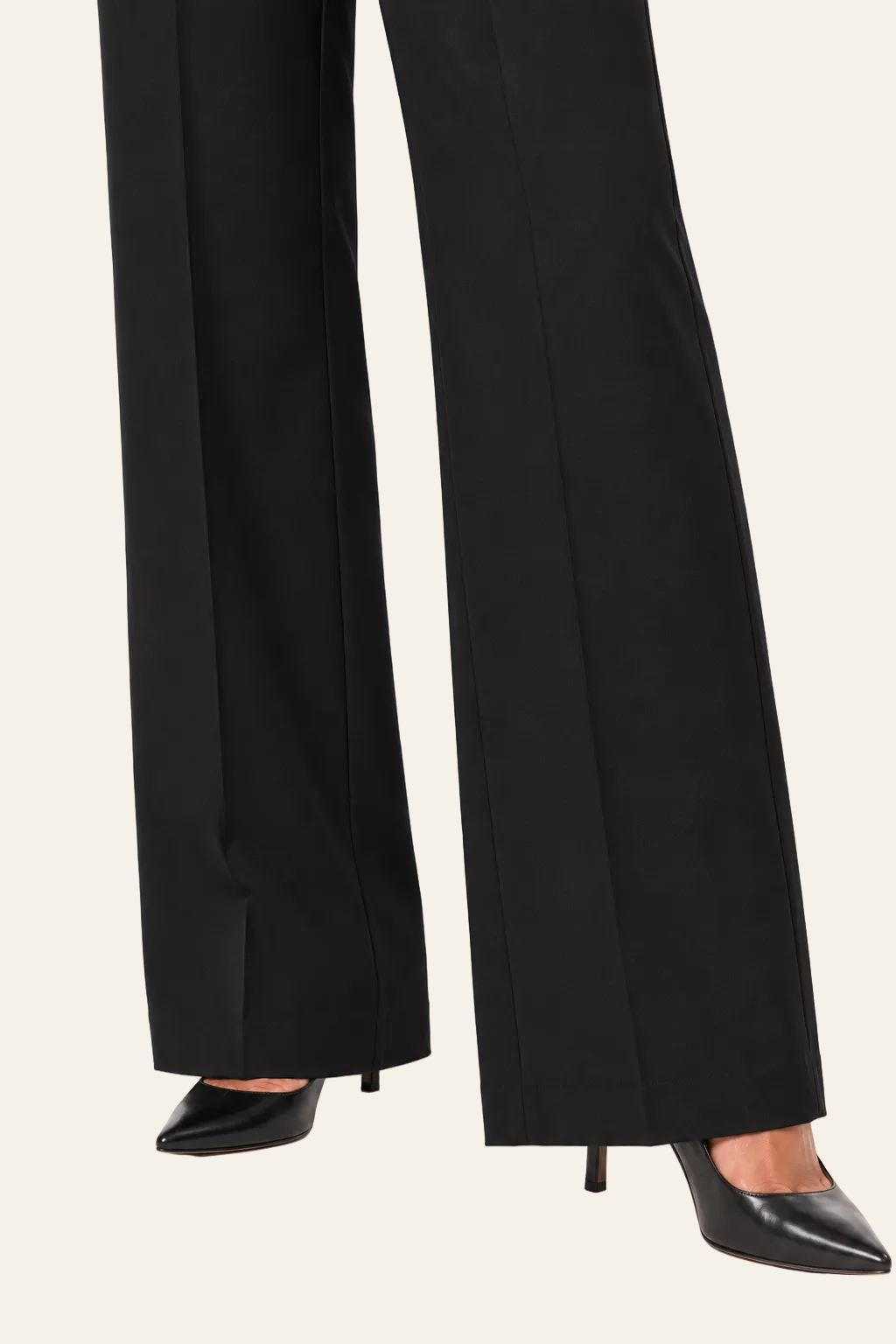 Klassieke broek met rechte pijp in zwart
