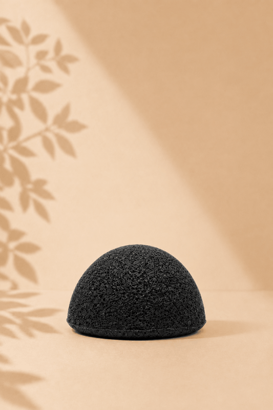 LMW Wellness-Care Konjac spons met actieve houtskool, productaanzicht