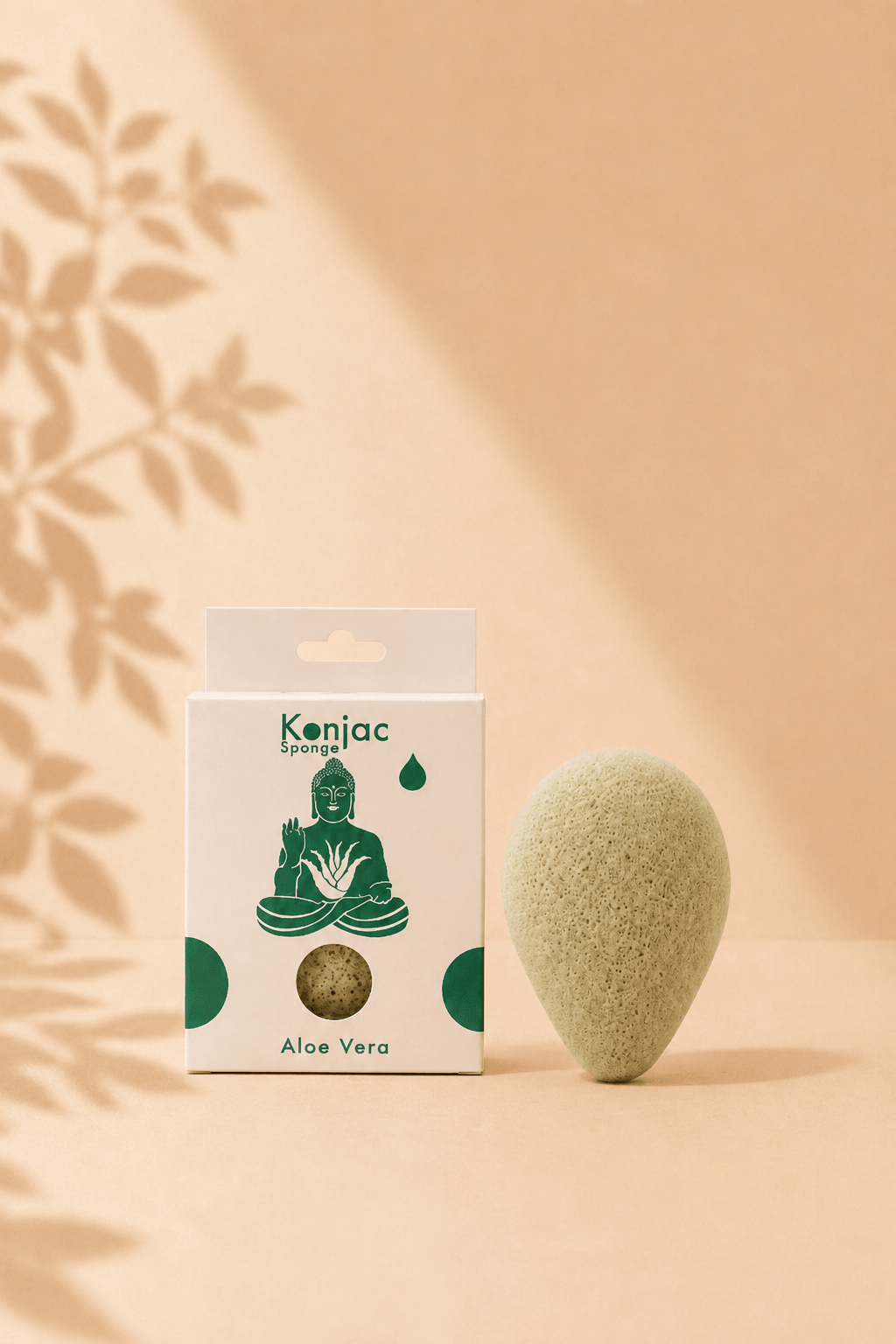 LMW Wellness-Care Konjac spons met aloë vera, productaanzicht