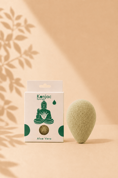 LMW Wellness-Care Konjac spons met aloë vera, productaanzicht