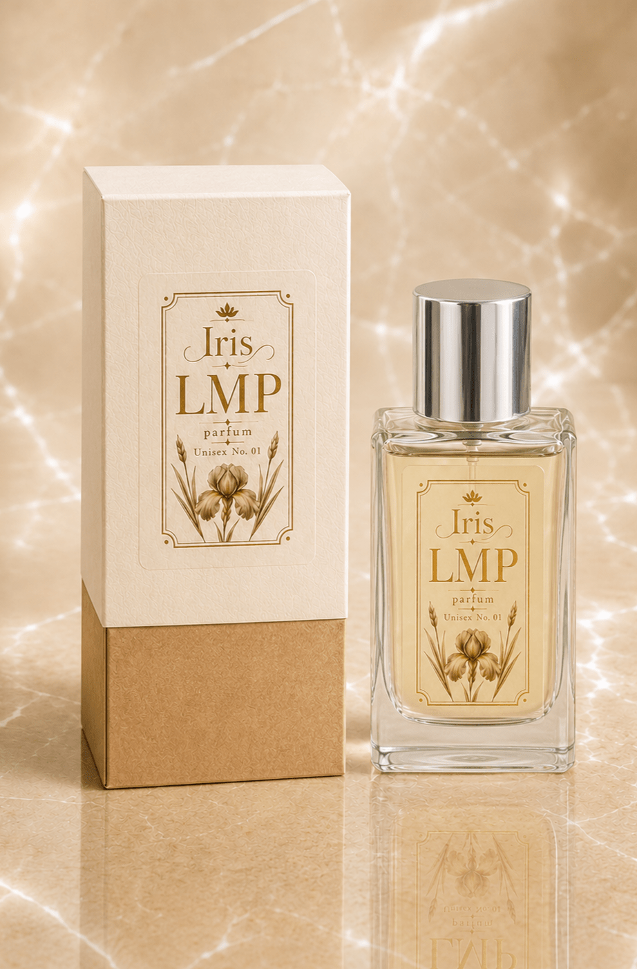 Iris LMP Parfum Ocean Amber Unisex No. 01 eau de parfum als vooraanzicht.