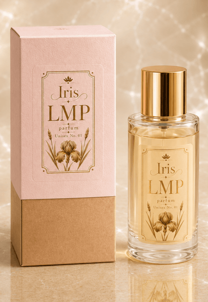 Iris LMP Parfum Velvet Praline Femme No. 01 eau de parfum met bijhorende verpakking.