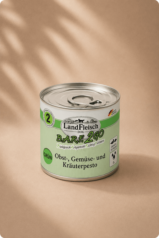 Landfleisch dog barf 2go fruit-, groenten- en kruidenpesto 6x200g