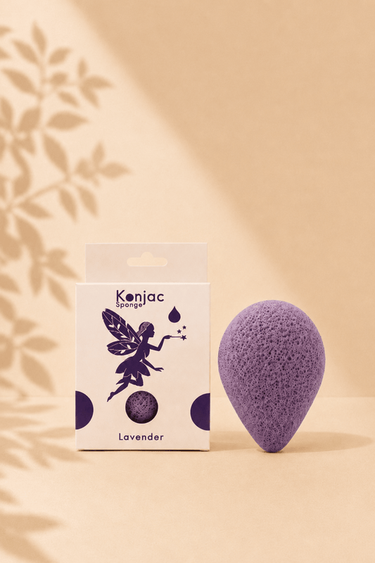 LMW Wellness-Care Konjac spons met lavendel, productaanzicht