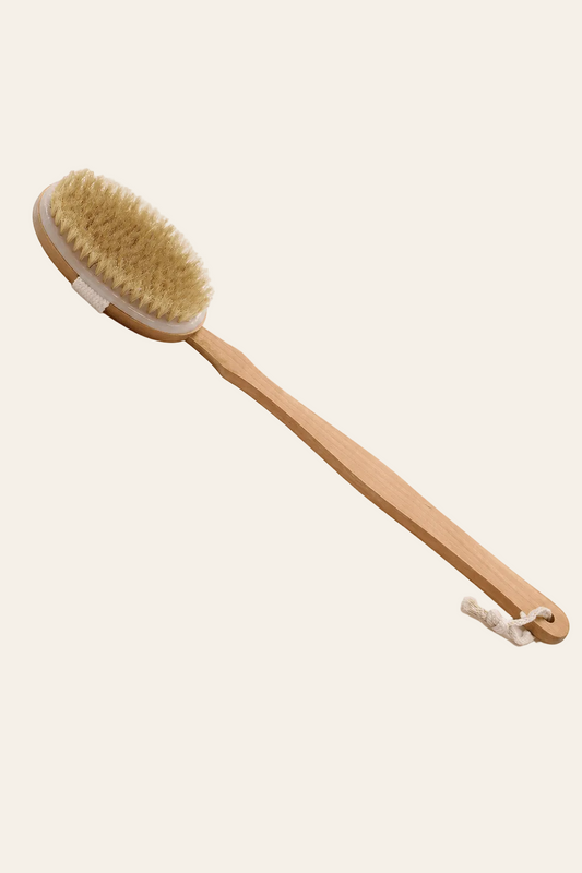 Lichaamsborstel met lang handvat