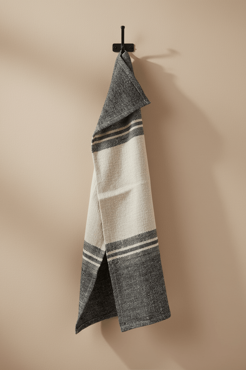 Linen Dash keukenhanddoek in streeppatroon