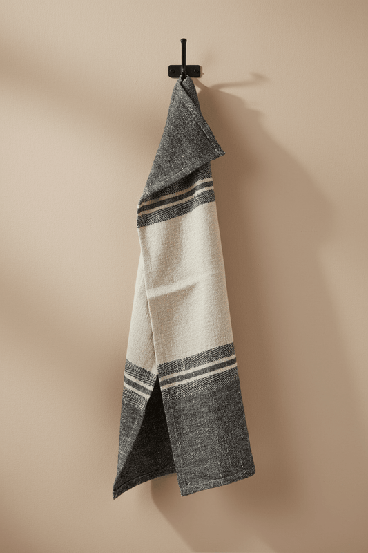 Linen Dash keukenhanddoek in streeppatroon