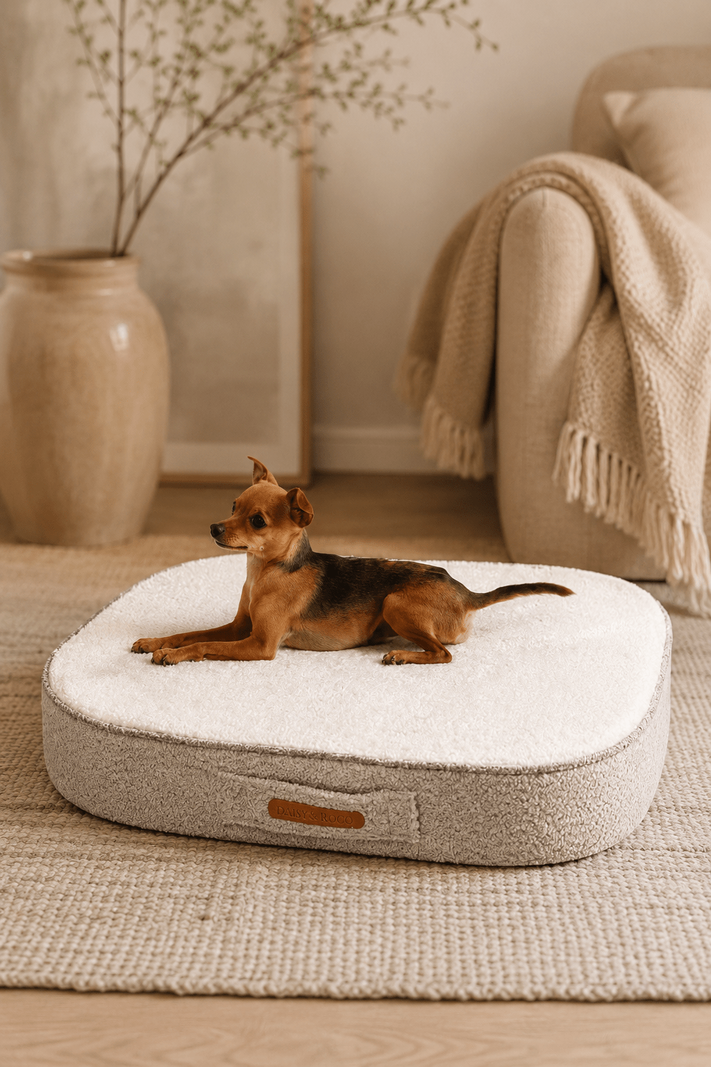 Merlin beige orthopedisch hondenmatras 