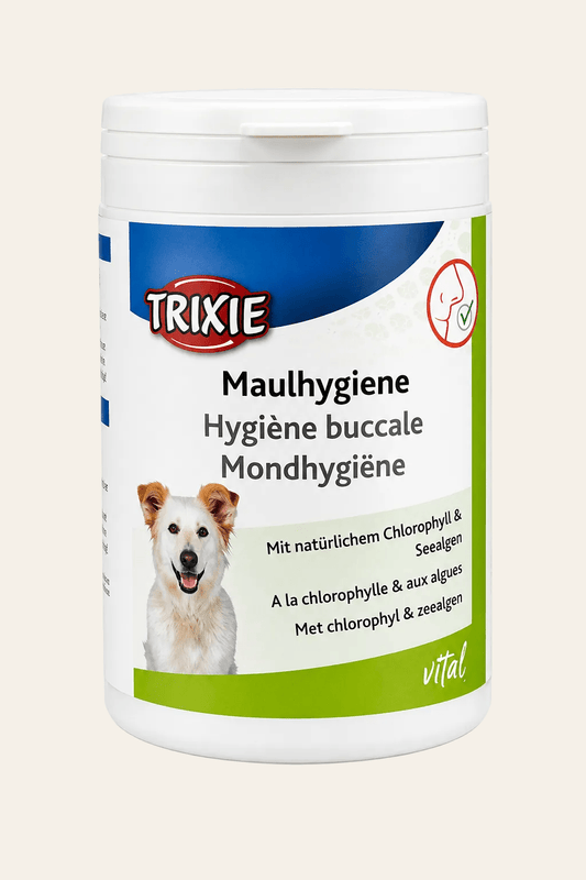 Mondhygiëne tabletten met chlorofyl voor honden