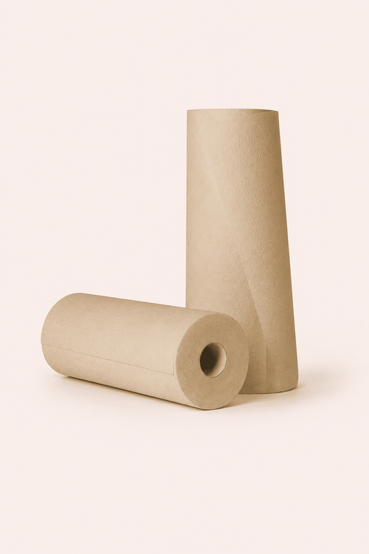 Naturel hondenhanddoeken in beige kleur op rol
