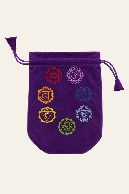 Paars chakra opbergzakje