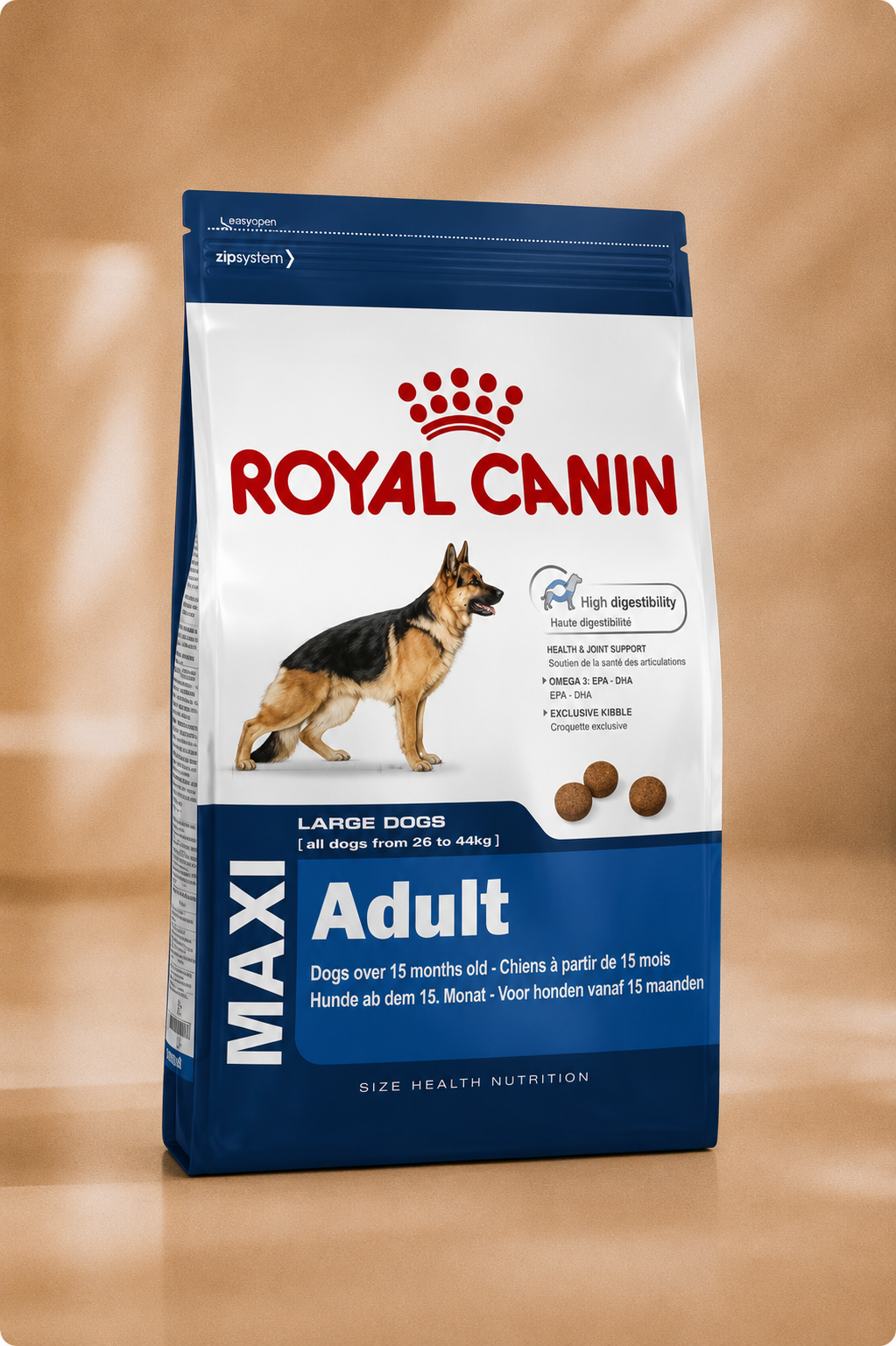 Royal Canin hondenvoer voor grote volwassen honden maxi adult 15kg