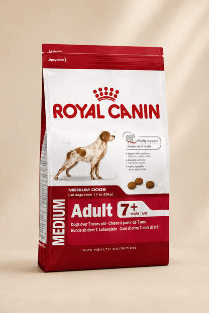 Royal Canin medium adult 7+ hondenvoer senior 4kg