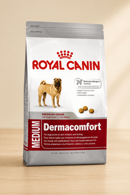 Royal Canin medium dermacomfort hondenvoer voor een gevoelige huid 3kg