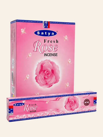 Satya fresh rose wierookstokjes voordeelset