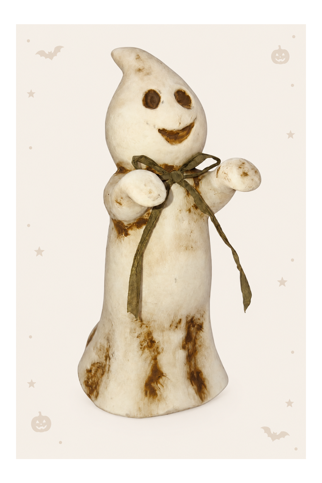 Schattig spookje staand met strikje voor halloween