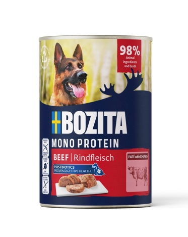 Bozita mono protein hondenpaté rund 6x400g