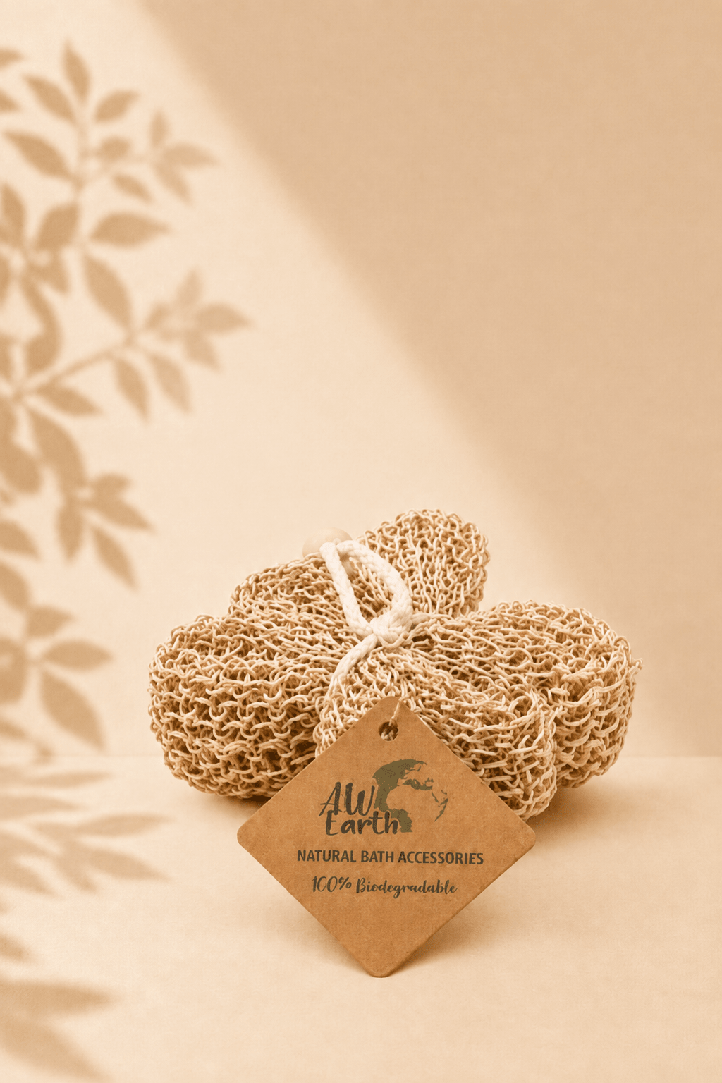 LMW Wellness-Care Sisal exfolierende sterspons voor een grondige lichaamspeeling, productaanzicht