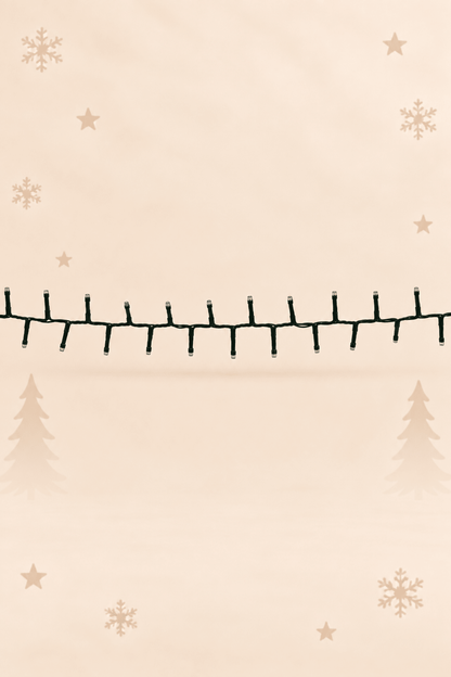 Multikleur kerstboomverlichting van 20 meter met groen snoer en 1000 geïntegreerde LED lampjes van Luca Lighting