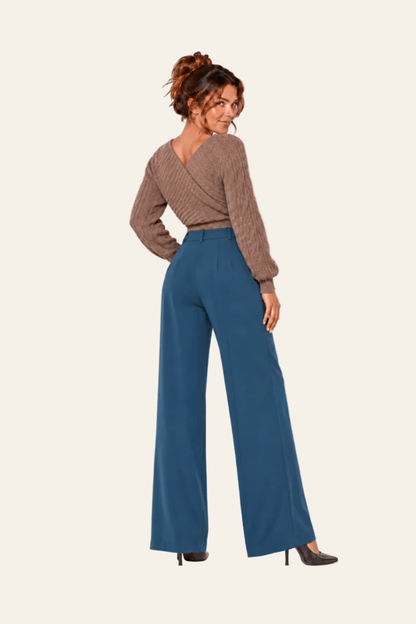 Pantalon élégant à jambes larges
