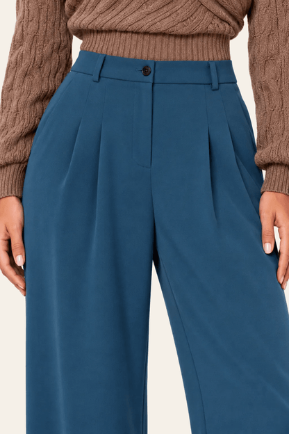 Pantalon élégant à jambes larges