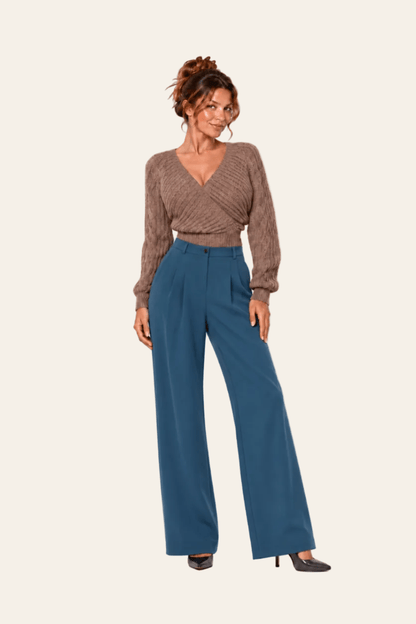 Pantalon élégant à jambes larges