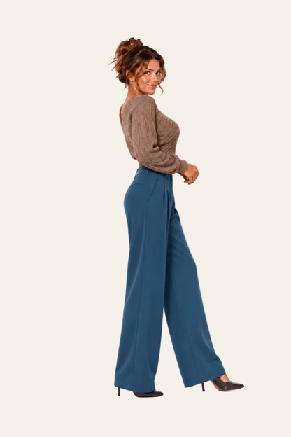 Pantalon élégant à jambes larges