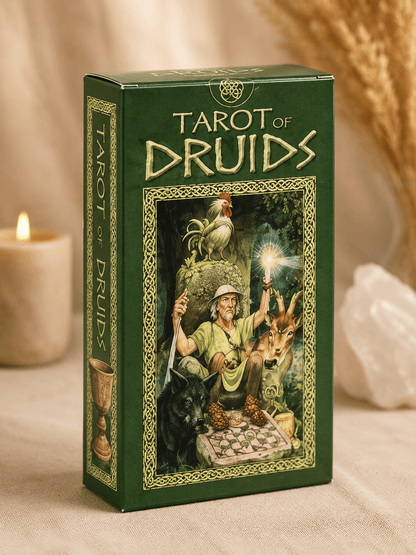 Keltische Wijsheid En Druïden Tarotkaarten Set Met Symbolische Illustraties