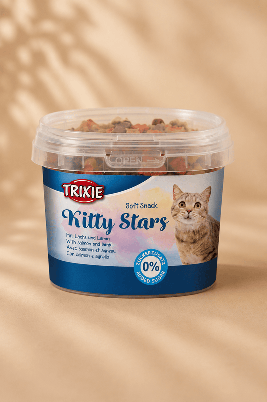 Trixie soft snack kitty stars met zalm & lam 140 g
