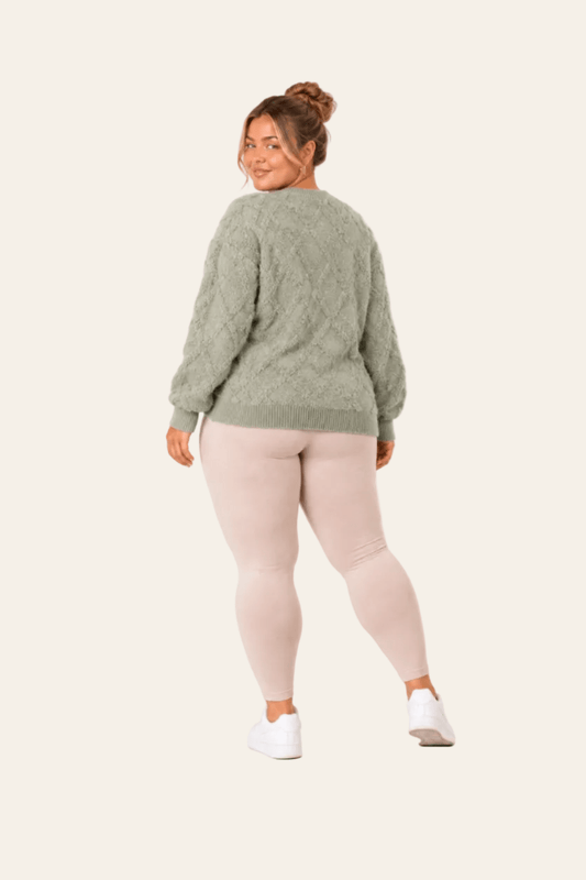 Trui met ronde hals en lange mouwen in casual stijl