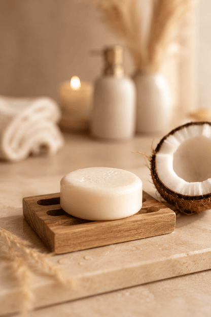 Vaste shampoo met kokosextract voor zacht en glanzend haar