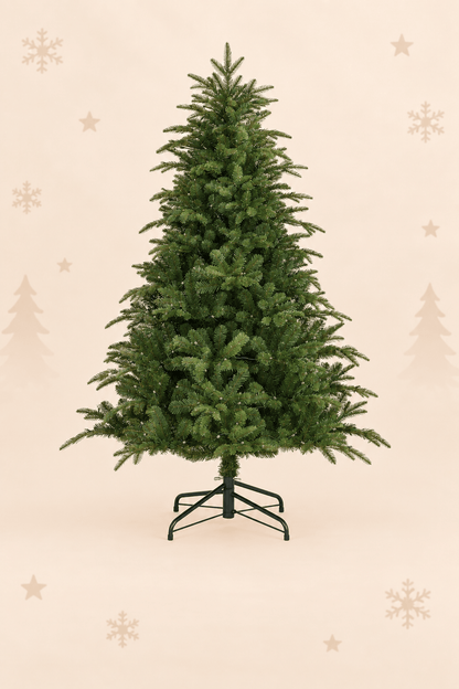 Groene kunstkerstboom van 155 cm met 780 takken en geïntegreerde RGB LED verlichting van Black Box Trees