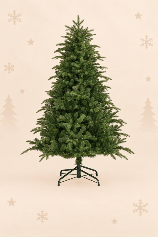 Groene verlichte kunstkerstboom van 155 cm met 180 RGB LED lampjes als sfeervolle kerstdecoratie in huis