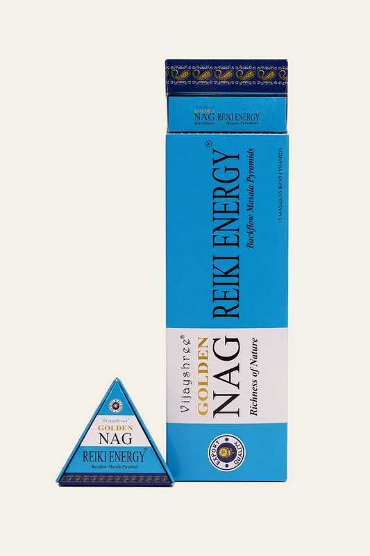 Wierookkegels backflow reiki energie gouden nag