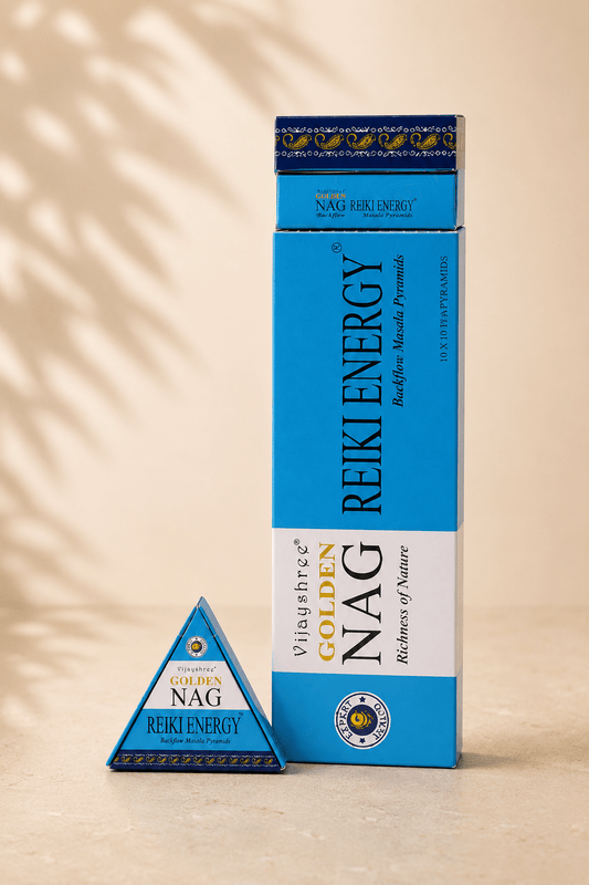 Wierookkegels backflow reiki energie gouden nag