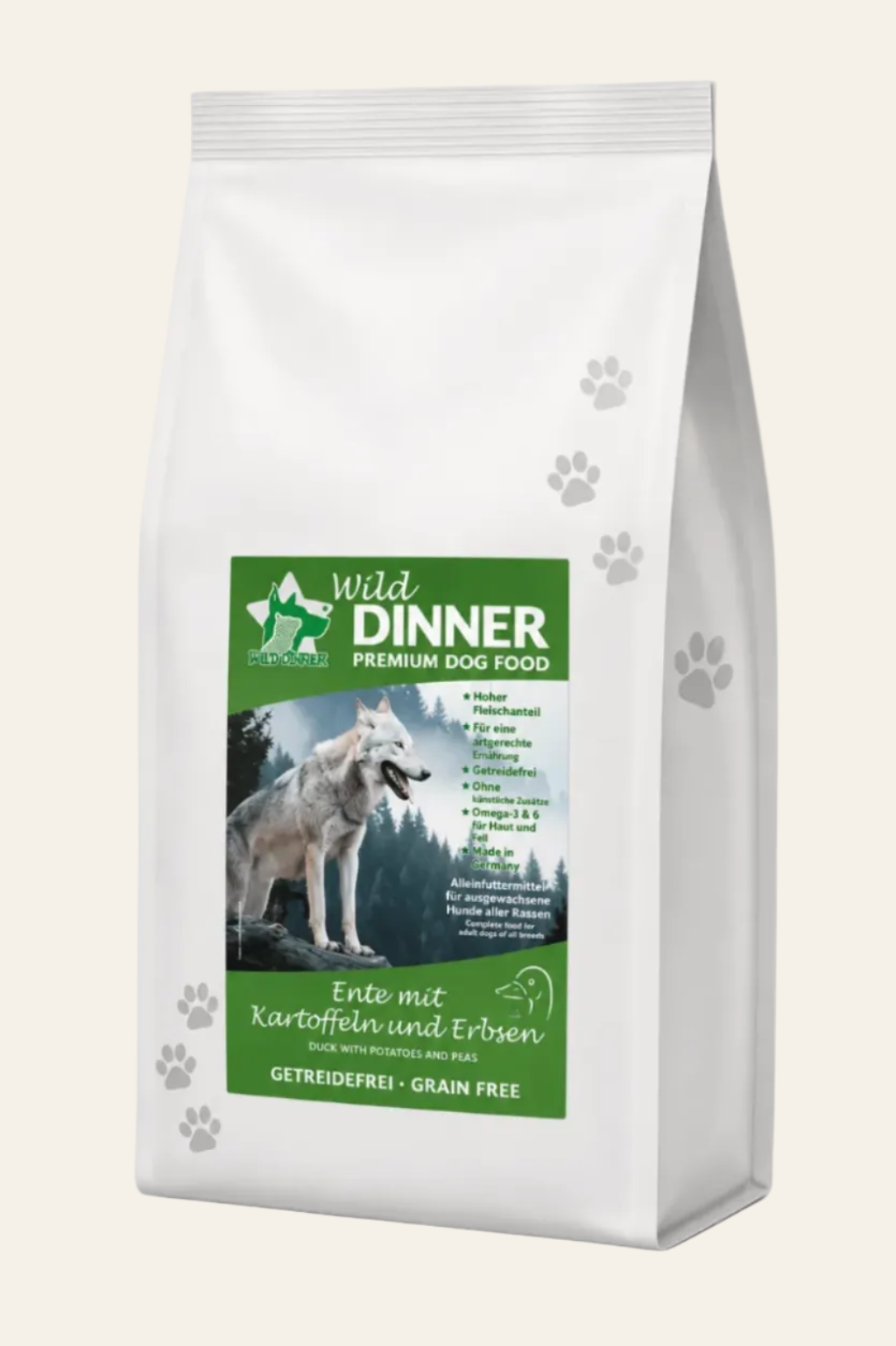 Wild Dinner eend graanvrij hondenvoer 3kg
