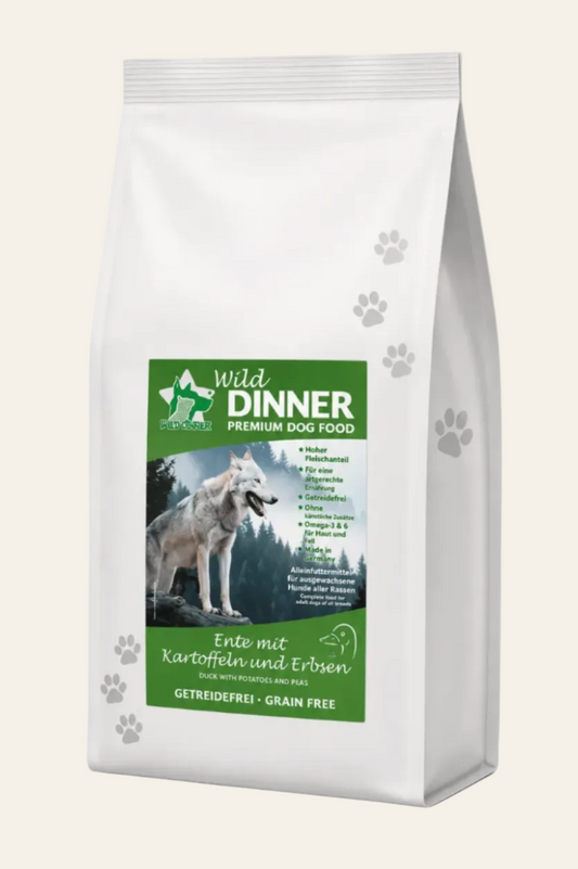 Wild Dinner eend graanvrij hondenvoer 3kg
