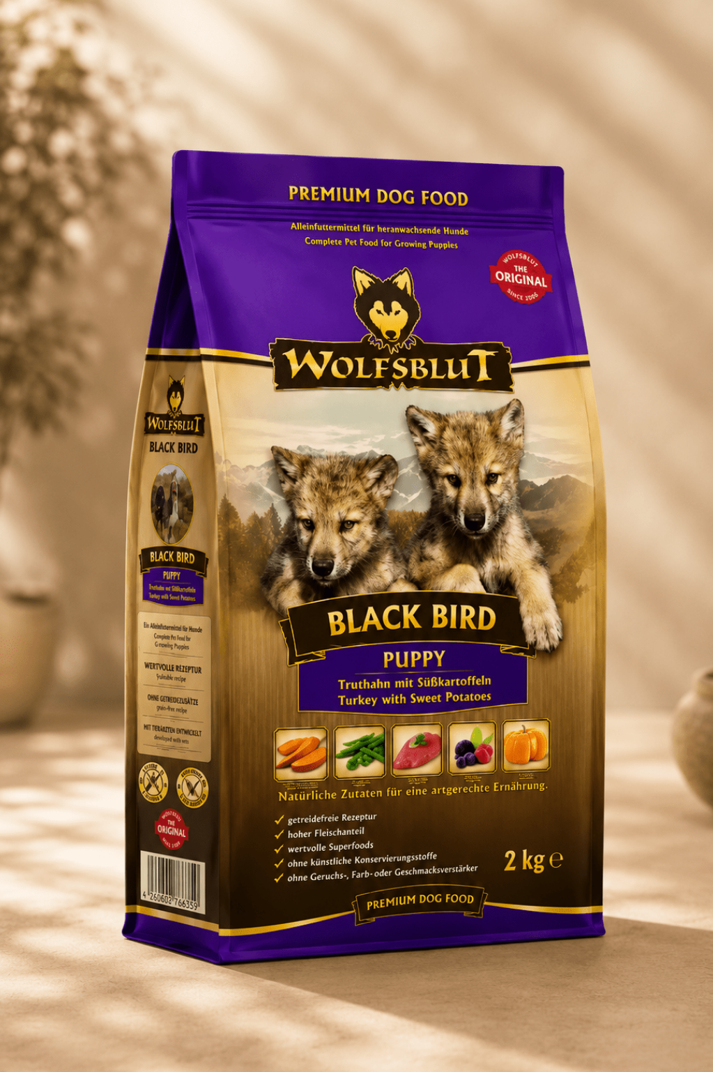 Wolfsblut Black Bird Puppy graanvrij puppyvoer 2 kg