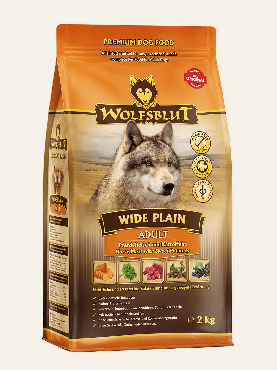 Wolfsblut Wide Plain graanvrij hondenvoer met lam 2kg