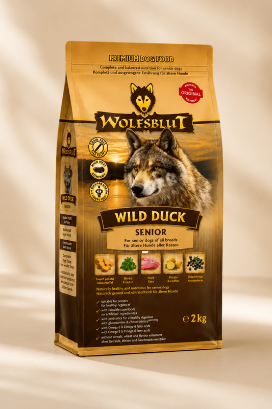 Wolfsblut Wild Duck Senior graanvrij hondenvoer 2kg